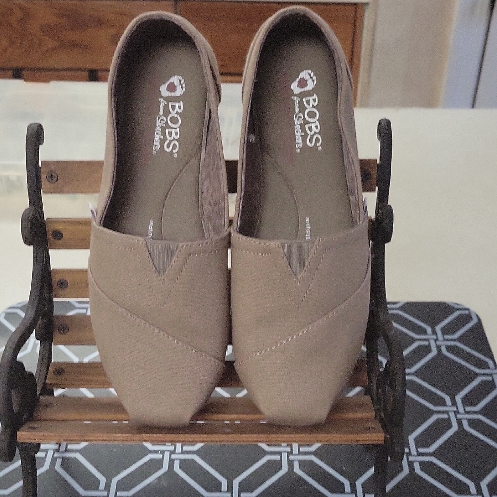 BOBS Women's Tan Slip-On Shoes